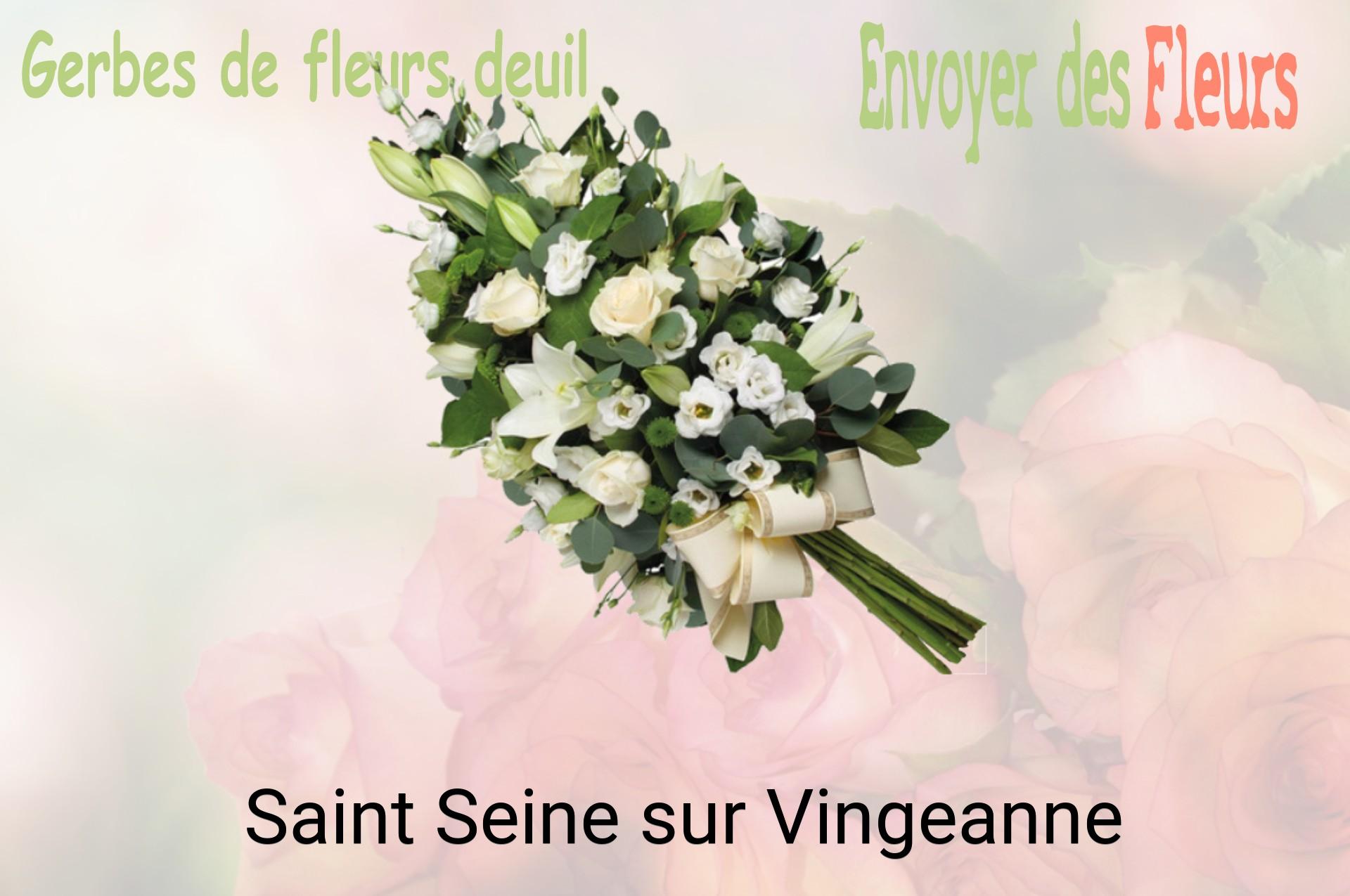 Gerbe de fleurs de deuil livrée à Saint-Seine-sur-Vingeanne